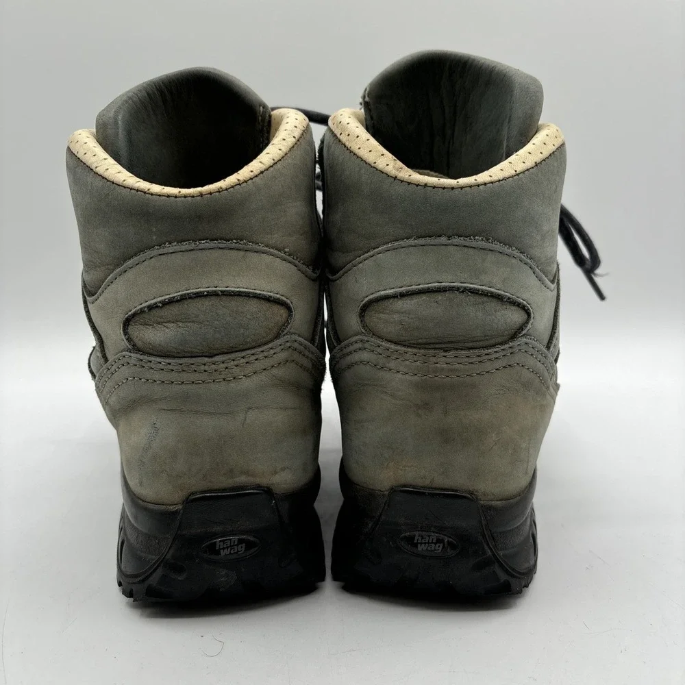 Hanwag Alta Bunion Lady Hallux Women's 7 Boots Green Leather Hiking Vibram Sole